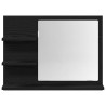Miroir de salle de bain chêne noir 60x10,5x45cm bois ingénierie 