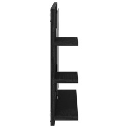Miroir de salle de bain chêne noir 60x10,5x45cm bois ingénierie 