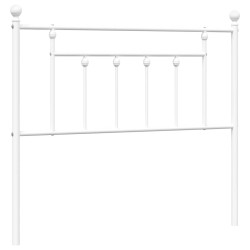 Tête de lit métal blanc 100 cm 