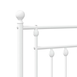 Tête de lit métal blanc 100 cm 
