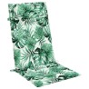 Coussins de chaise à dossier haut lot de 2 modèle de feuille 