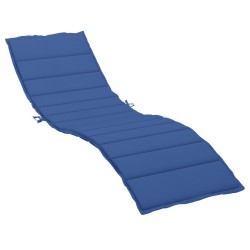 Coussin de chaise longue bleu royal 200x60x3 cm tissu oxford 