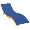 Coussin de chaise longue bleu royal 200x60x3 cm tissu oxford 
