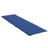 Coussin de chaise longue bleu royal 200x60x3 cm tissu oxford 