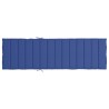 Coussin de chaise longue bleu royal 200x60x3 cm tissu oxford 