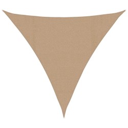 Voile d'ombrage 160 g/m² Taupe 5x5x5 m PEHD 