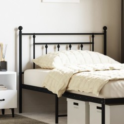Tête de lit métal noir 107 cm 