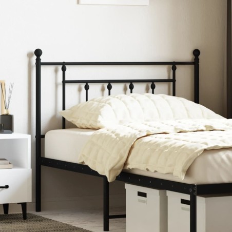 Tête de lit métal noir 107 cm 