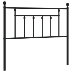 Tête de lit métal noir 107 cm 