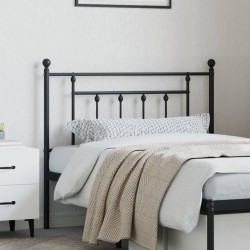 Tête de lit métal noir 107 cm 