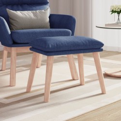 Repose-pied Bleu 45x29,5x35 cm Tissu 