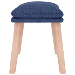 Repose-pied Bleu 45x29,5x35 cm Tissu 