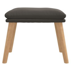 Repose-pied Gris foncé 45x29,5x35 cm Velours 