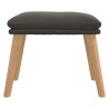 Repose-pied Gris foncé 45x29,5x35 cm Velours 