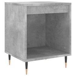 Table de chevet gris béton 40x35x50 cm bois d’ingénierie 