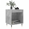 Table de chevet gris béton 40x35x50 cm bois d’ingénierie 