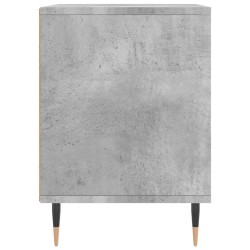 Table de chevet gris béton 40x35x50 cm bois d’ingénierie 