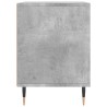 Table de chevet gris béton 40x35x50 cm bois d’ingénierie 