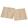 Dalles de plancher autoadhésives 20 pcs PVC 1,86 m² marron 