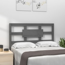 Tête de lit Gris 80,5x4x100 cm Bois massif de pin 