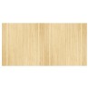 Tapis rectangulaire naturel clair 100x200 cm bambou 