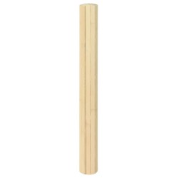 Tapis rectangulaire naturel clair 100x200 cm bambou 