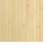 Tapis rectangulaire naturel clair 100x200 cm bambou 