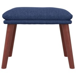 Repose-pied Bleu 45x29,5x35 cm Tissu 