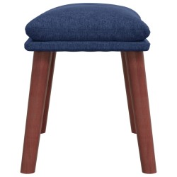 Repose-pied Bleu 45x29,5x35 cm Tissu 