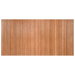 Tapis rectangulaire naturel 100x200 cm bambou 