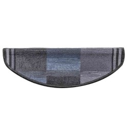 Tapis d'escalier autoadhésifs 5 pcs 65x21x4 cm Noir et gris 