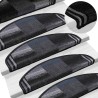 Tapis d'escalier autoadhésifs 5 pcs 65x21x4 cm Noir et gris 