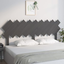 Tête de lit Gris 178x3x80,5 cm Bois massif de pin 