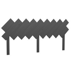 Tête de lit Gris 178x3x80,5 cm Bois massif de pin 