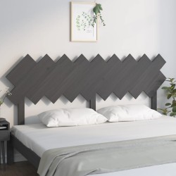 Tête de lit Gris 178x3x80,5 cm Bois massif de pin 
