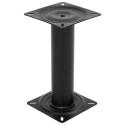 Piédestal de siège de bateau noir 33 cm acier 