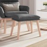 Repose-pied Gris clair 45x29,5x35 cm Tissu 