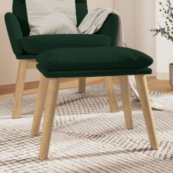 Repose-pied Vert foncé 45x29,5x35 cm Velours 