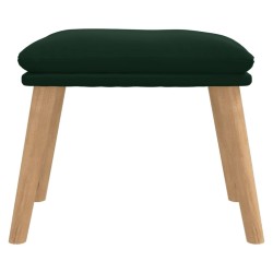 Repose-pied Vert foncé 45x29,5x35 cm Velours 