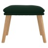 Repose-pied Vert foncé 45x29,5x35 cm Velours 