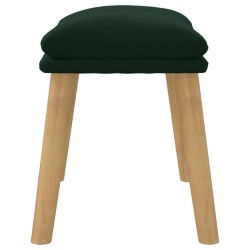 Repose-pied Vert foncé 45x29,5x35 cm Velours 