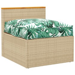 Coussin de Palettepour Siège Motif Feuille 70x70x12 cm Tissu Oxford 