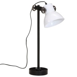 Lampe de bureau 25 W blanc 15x15x55 cm E27 