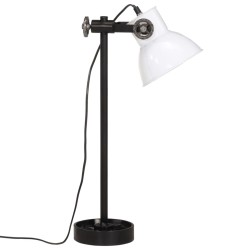 Lampe de bureau 25 W blanc 15x15x55 cm E27 