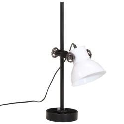 Lampe de bureau 25 W blanc 15x15x55 cm E27 