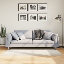 Tapis IZA poils courts style scandinave crème 80x150 cm 