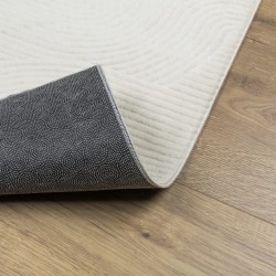 Tapis IZA poils courts style scandinave crème 80x150 cm 