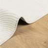 Tapis IZA poils courts style scandinave crème 80x150 cm 