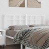 Tête de lit métal blanc 140 cm 