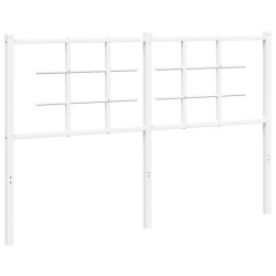 Tête de lit métal blanc 140 cm 